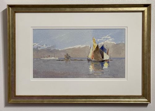 Watercolour of Douglas Bay by John Hobson Nicholson