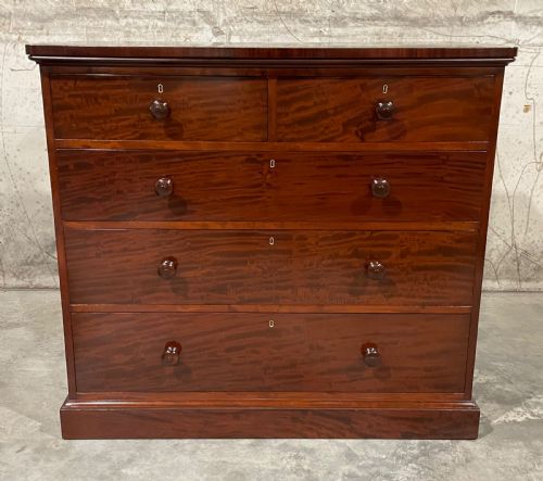 Victorian Mahogany Chest of Drawers by Holland and Sons