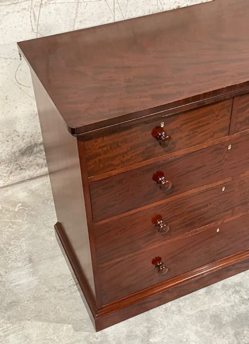 fig 1. Victorian Mahogany Chest of Drawers by Holland and Sons