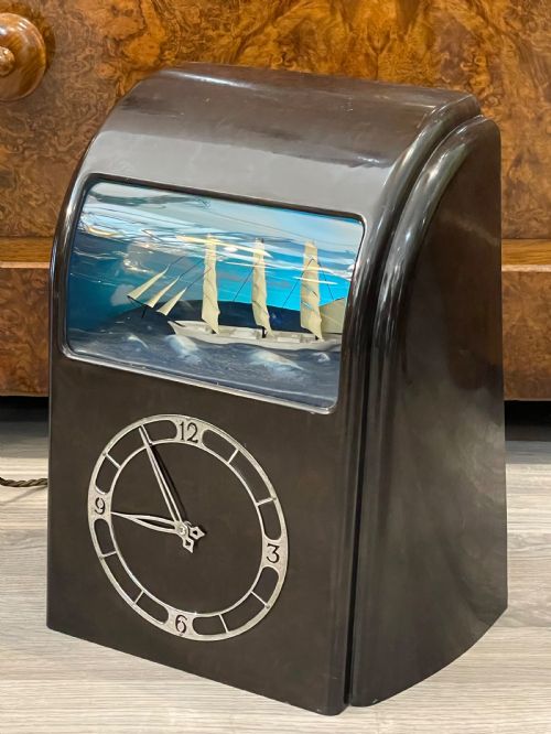 fig 1. Art Deco Automaton Clock by Vitascope, Isle of Man 