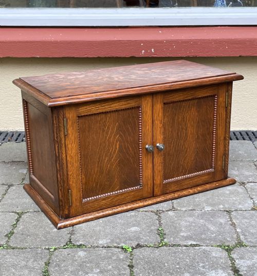 1920s Oak Table Top Cabinet for Early Bbc Wireless Radio Set
