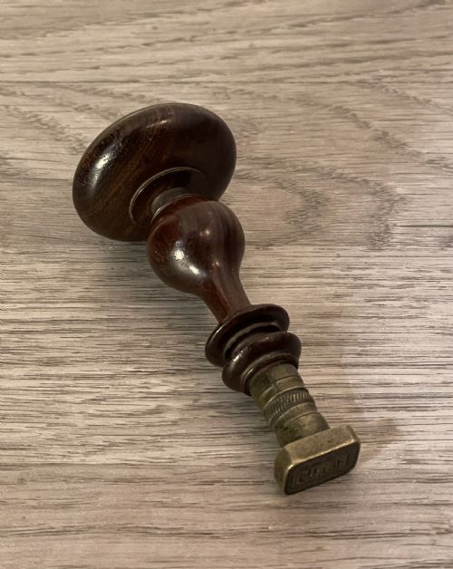 regency rosewood desk wax seal - CATEGORY: ANTIQUE MISCELLANEOUS - DATED REGENCY