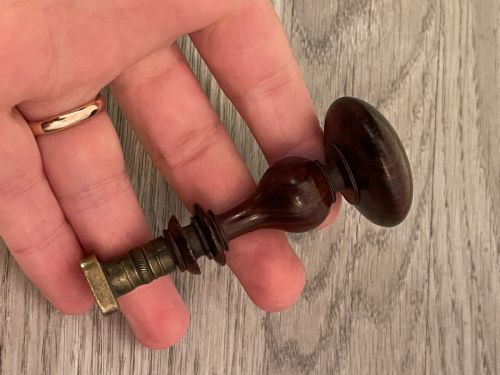 REGENCY ROSEWOOD DESK WAX SEAL - ADDITIONAL PHOTO 1