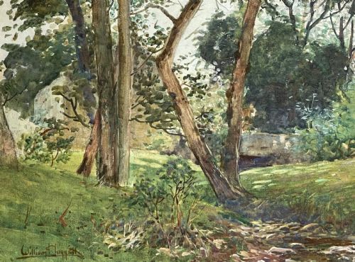fig 2. William Hoggatt, Isle of Man Landscape Watercolour