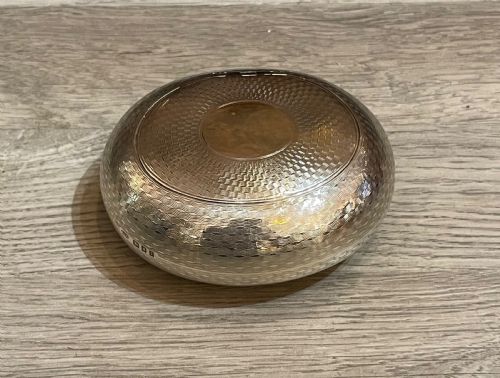 Large George V Solid Silver Snuff Box