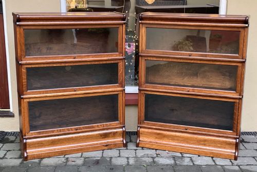 Pair of Globe Wernicke Stacking Bookcases
