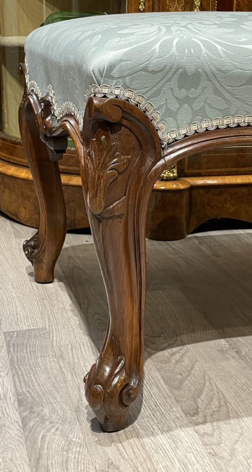 fig 1. Large 19th Century Walnut Centre Stool