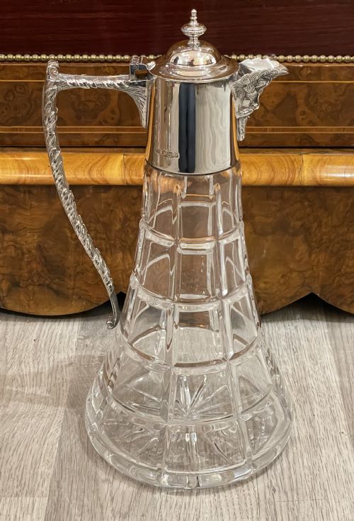 Elizabeth II Solid Silver Mounted Claret Jug 1
