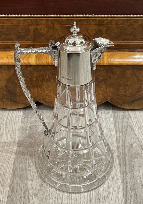 Elizabeth II Solid Silver Mounted Claret Jug 2