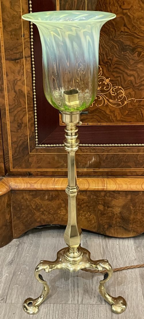 Pullman Brass Lamp by Faraday & Sons, Stamped