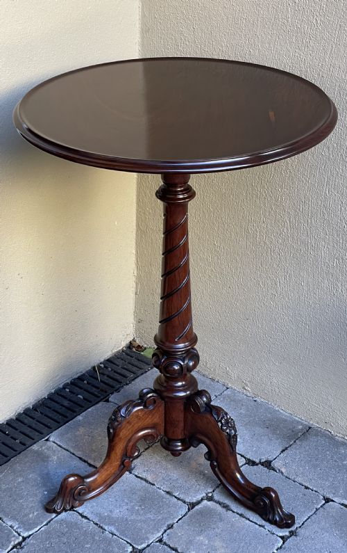Quality Victorian Rosewood Wine Occasional Table