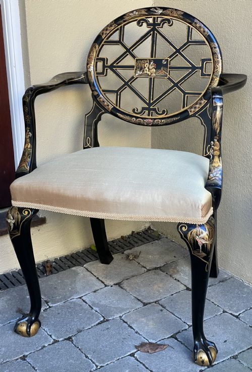 Wonderful Late 19th Century Chinoiserie Chair