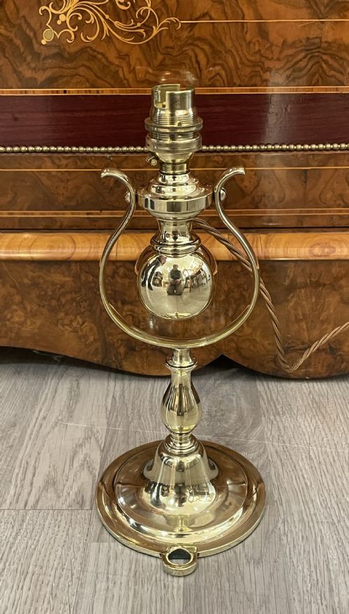 Brass Ship Gimbal Table Lamp