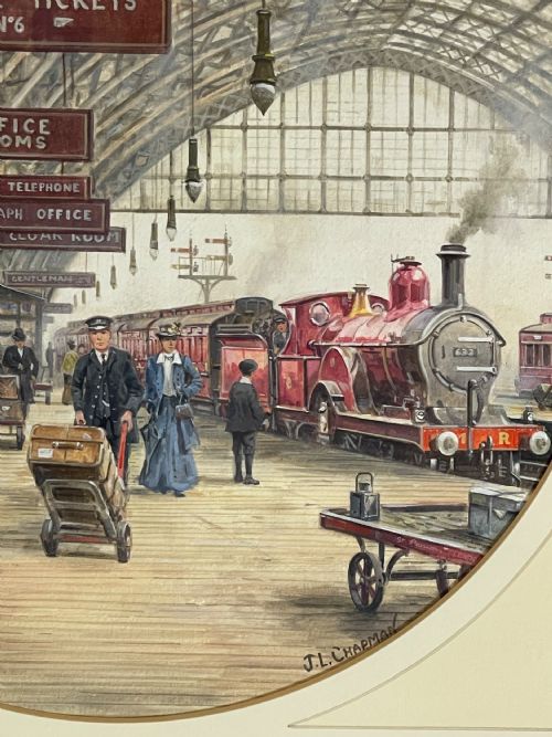 fig 2. St Pancreas Station London Painting by John Chapman