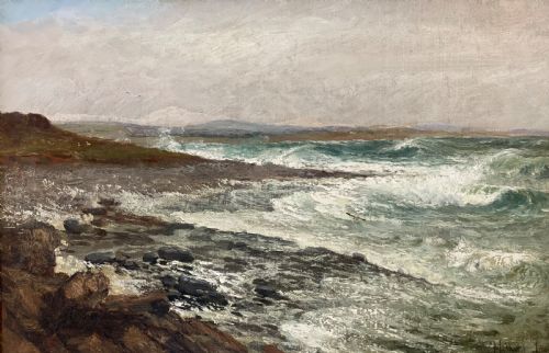 fig 1. Isle of Man Coastal Painting by John Holland