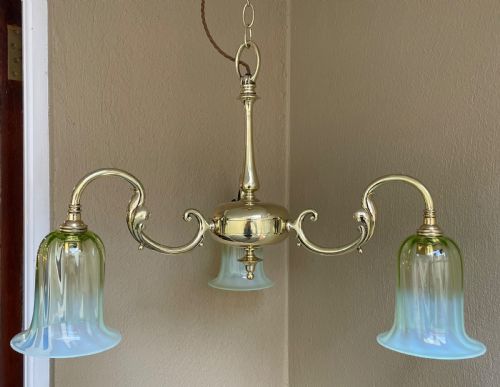 Early 20th Century Brass Chandelier