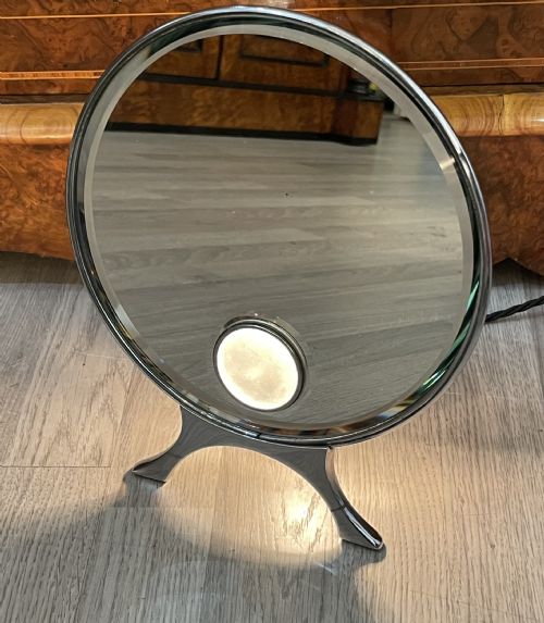 1930s Illuminated Mirror by Harcourts, London