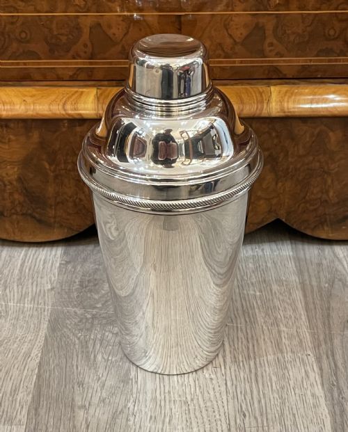 Art Deco Silver Plated Cocktail Shaker Harrods