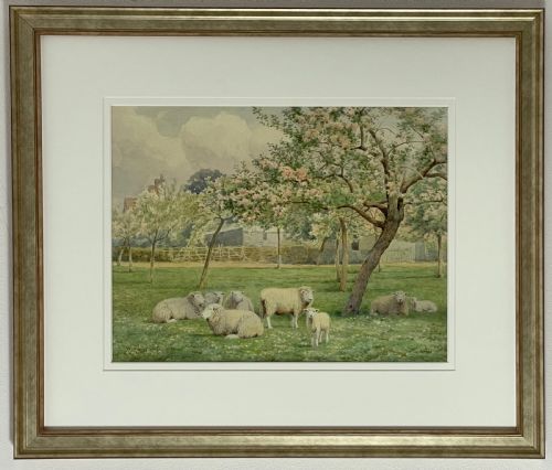 William Sidney Cooper (1854-1927) Watercolour, Sheep