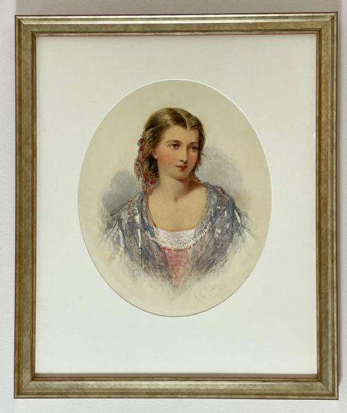 Portrait Watercolour by Henry Edrington Hobson