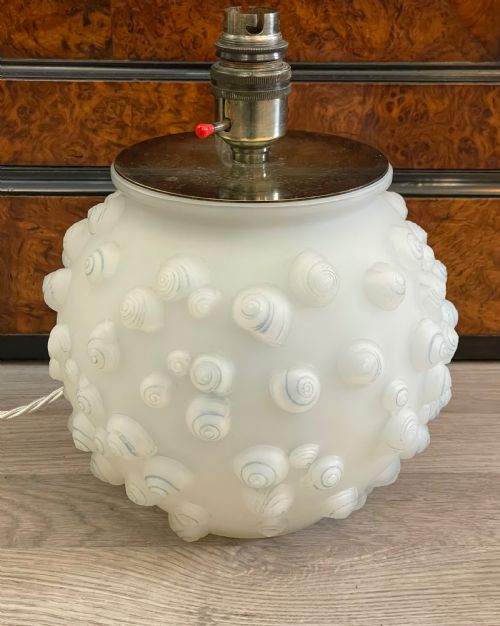 Beautiful Lalique Palissy Vase with Light Kit