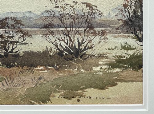 JOHN HOBSON NICHOLSON LANDSCAPE WATERCOLOUR ISLE OF MAN - ADDITIONAL PHOTO 1