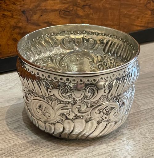 Pretty Victorian Silver Bowl Inset with Charles II Silver Crown 1670