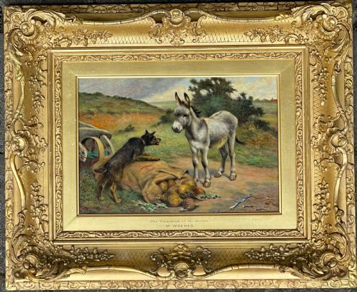 Herbert William Weekes Oil Painting, the Guardian of the Greens