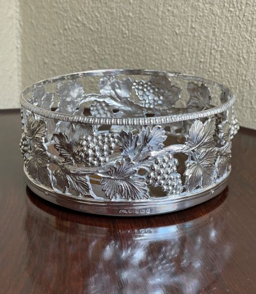Elizabeth II Solid Silver Wine Coaster