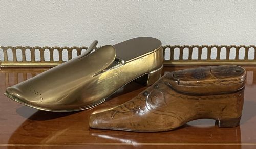 Two 19th Century Snuff Shoes