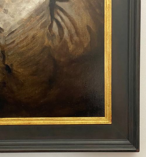 LARGE VICTORIAN OIL PAINTING PORTRAIT OF LADY - ADDITIONAL PHOTO 1