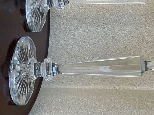 CLARKES PATENT CRICKLITE GLASS CANDLESTICKS - ADDITIONAL PHOTO 1