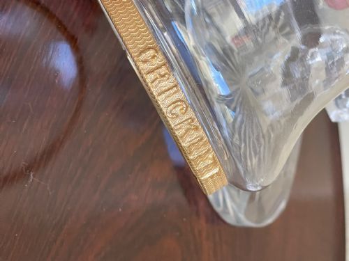 CLARKES PATENT CRICKLITE GLASS CANDLESTICKS - ADDITIONAL PHOTO 3