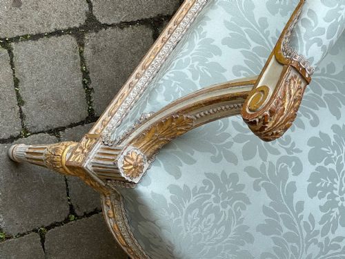 BEAUTIFUL LOUIS XVI STYLE FAUTEUIL ARMCHAIR - ADDITIONAL PHOTO 5