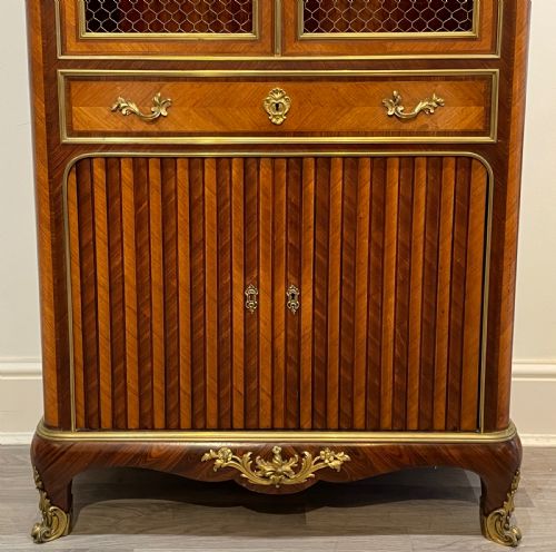 FRENCH KINGWOOD CABINET BOOKCASE BY PAUL SORMANI - ADDITIONAL PHOTO 2
