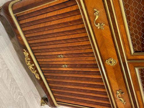 FRENCH KINGWOOD CABINET BOOKCASE BY PAUL SORMANI - ADDITIONAL PHOTO 4