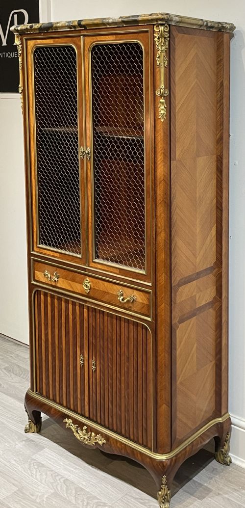 FRENCH KINGWOOD CABINET BOOKCASE BY PAUL SORMANI - ADDITIONAL PHOTO 11