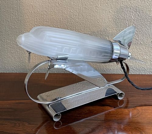 Art Deco Style Novelty Chrome Table Desk Lamp