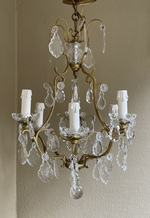 Early 20th Century French Crystal Chandelier