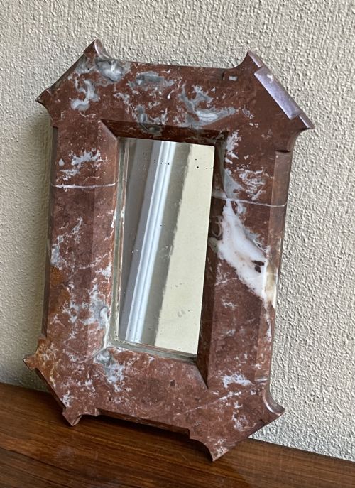 Diminutive French Marble Wall Mirror