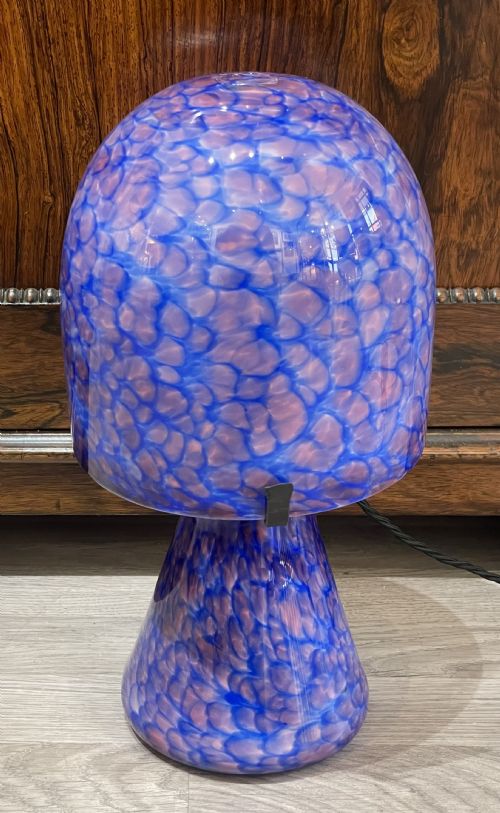 Fabulous Art Deco Art Glass Mushroom Lamp by Jean Claude Novaro