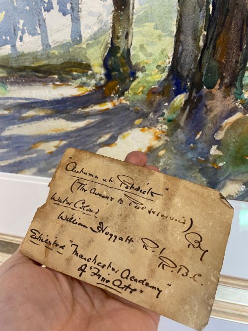 LANDSCAPE WATERCOLOUR BY WILLIAM HOGGATT PATRICK ISLE OF MAN - ADDITIONAL PHOTO 3