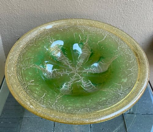 Large Wmf Ikora Art Glass Bowl