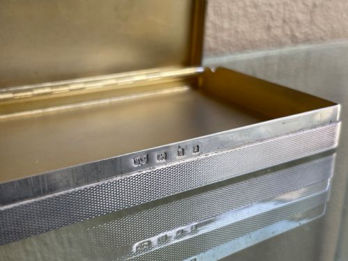 LARGE ART DECO SOLID SILVER TABLE BOX BY MAPPIN WEBB - ADDITIONAL PHOTO 4