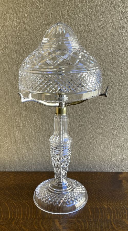 BEAUTIFUL CUT GLASS CRYSTAL MUSHROOM LAMP - ADDITIONAL PHOTO 1