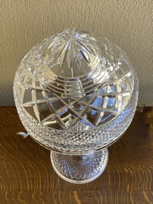 BEAUTIFUL CUT GLASS CRYSTAL MUSHROOM LAMP - ADDITIONAL PHOTO 2