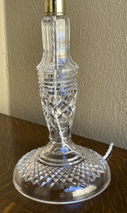 BEAUTIFUL CUT GLASS CRYSTAL MUSHROOM LAMP - ADDITIONAL PHOTO 3