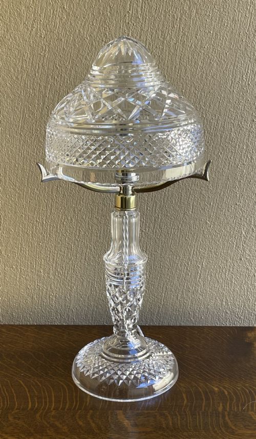 BEAUTIFUL CUT GLASS CRYSTAL MUSHROOM LAMP - ADDITIONAL PHOTO 4