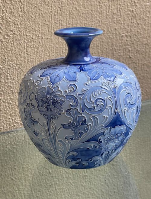 RARE JAMES MCINTYRE FLORIAN WARE VASE - ADDITIONAL PHOTO 2
