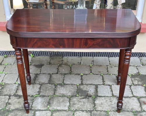 Late Regency Mahogany Tea Table